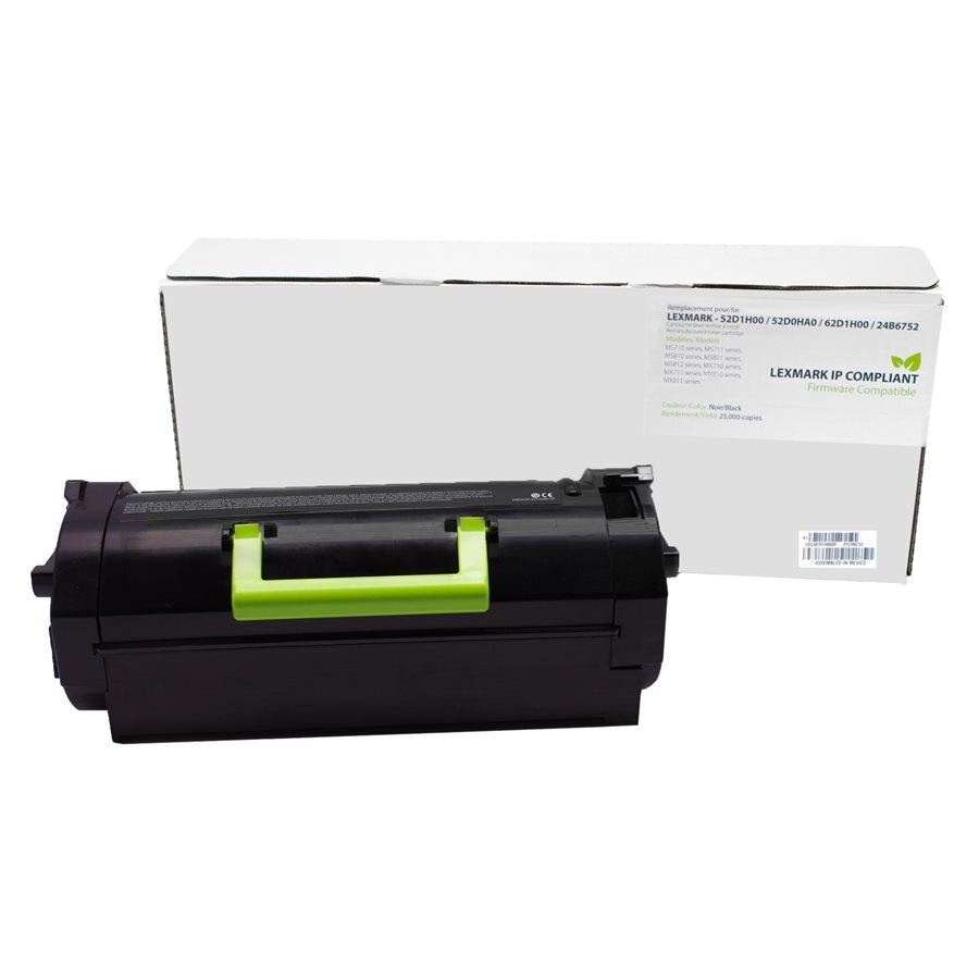 Lexmark Compliant 52D1H00, 62D1H00 Toner 25K Lexmark Compliant 52D1H00, 62D1H00 Toner 25K